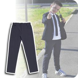 pantaloni in felpa con tasche per divisa scolastica formale